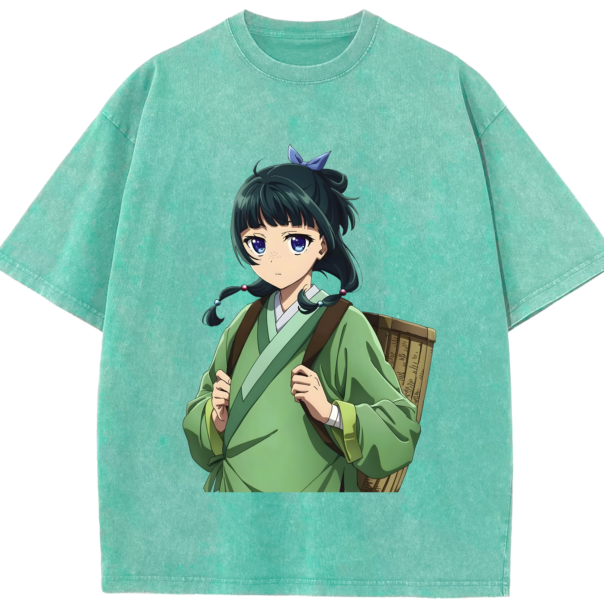 （画像用） 薬屋のひとりごと The Apothecary Diaries 綿100% ヴィンテージ風 半袖Tシャツ（フロントプリント）